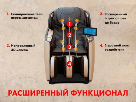 Массажное кресло FUJIMO KENKO Business Edition Эспрессо